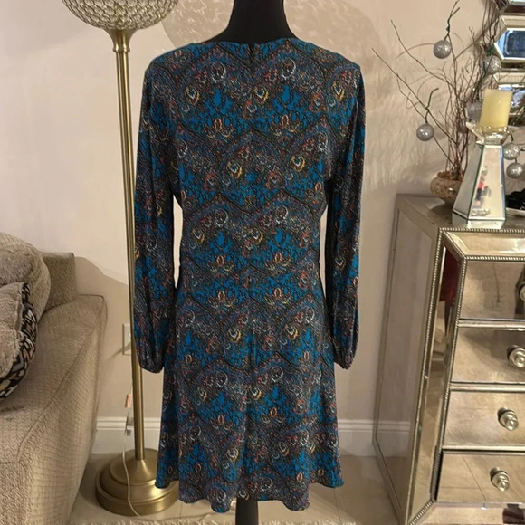 Alice + Olivia Cary Mini Dress in Ornate Multi size 12 - Picture 11 of 12